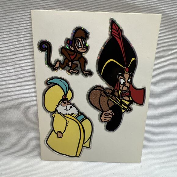 Disney Aladdin Jasmine Vending Machine Sticker Prism 1990's Vintage Rare - Picture 1 of 3